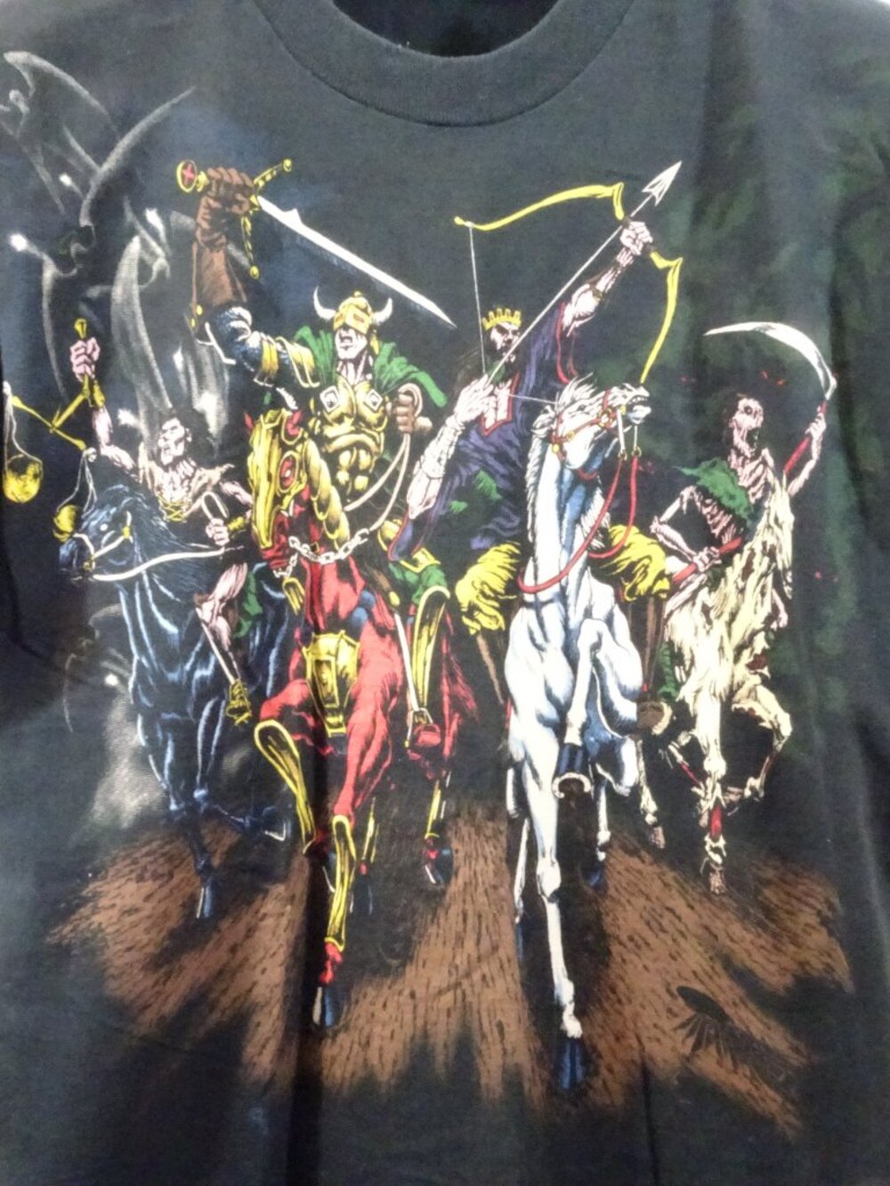 Liquid Blue Men's L Four Horseman Graphic T-Shirt - Picture 2 of 10